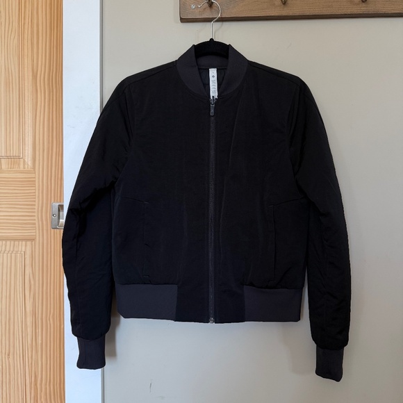 Lululemon Non-Stop Reversible Bomber Jacket Black Size 6 - Picture 2 of 7